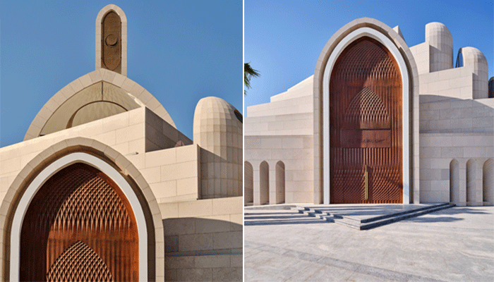 مجموعه‌ای از نیم طاق‌ها در مسجد کویتی